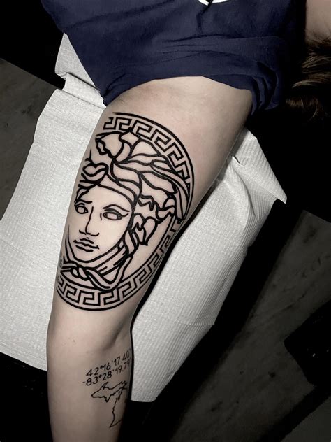 medusa versace tattoo|simple medusa tattoo design.